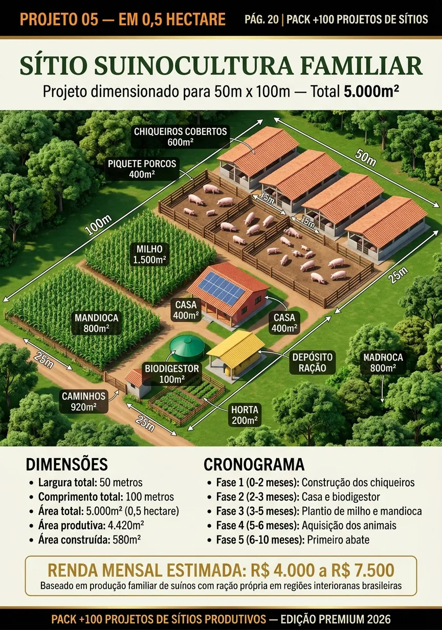 Sítio Suinocultura Familiar