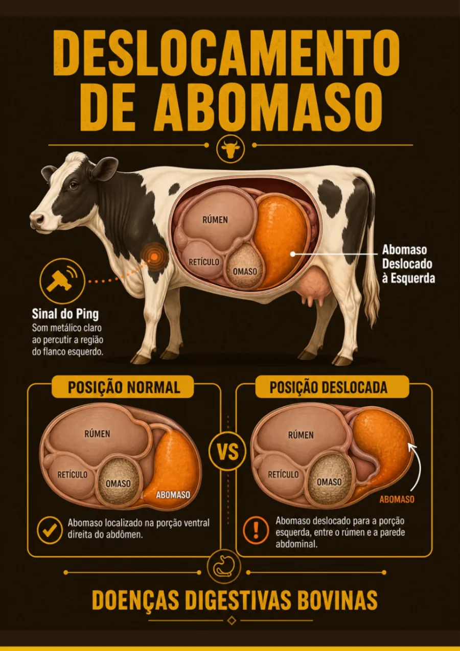 Deslocamento de Abomaso — Bovinos
