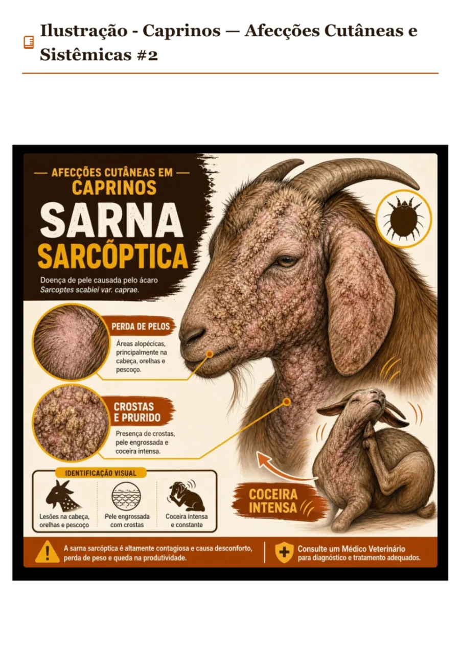 Sarna Sarcóptica — Caprinos