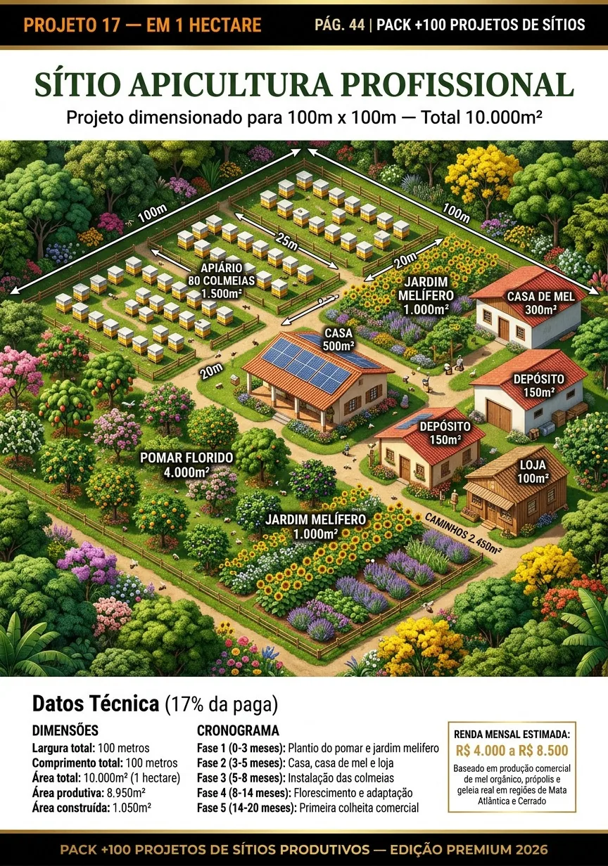 Sítio Apicultura Profissional