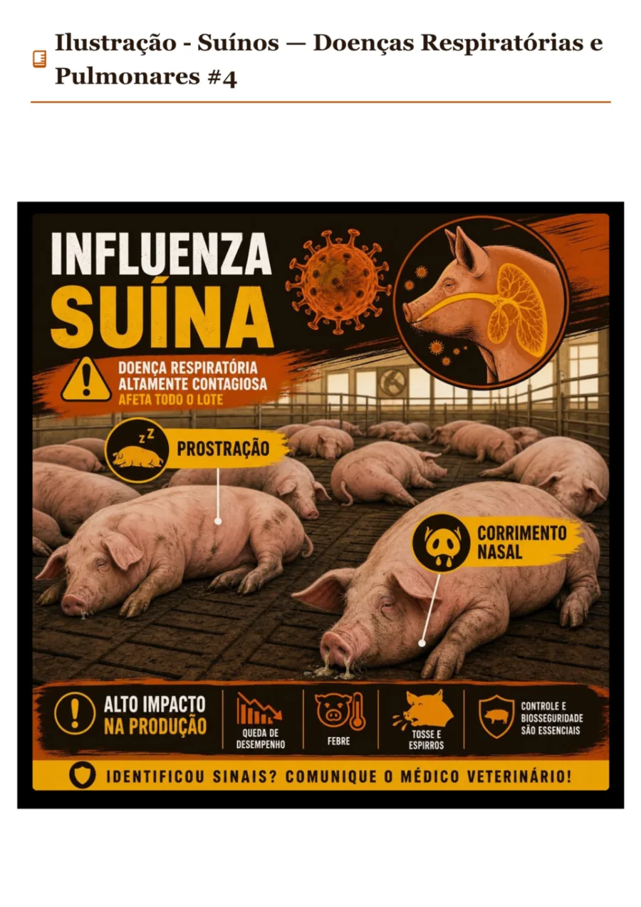 Influenza Suína — Doenças Respiratórias