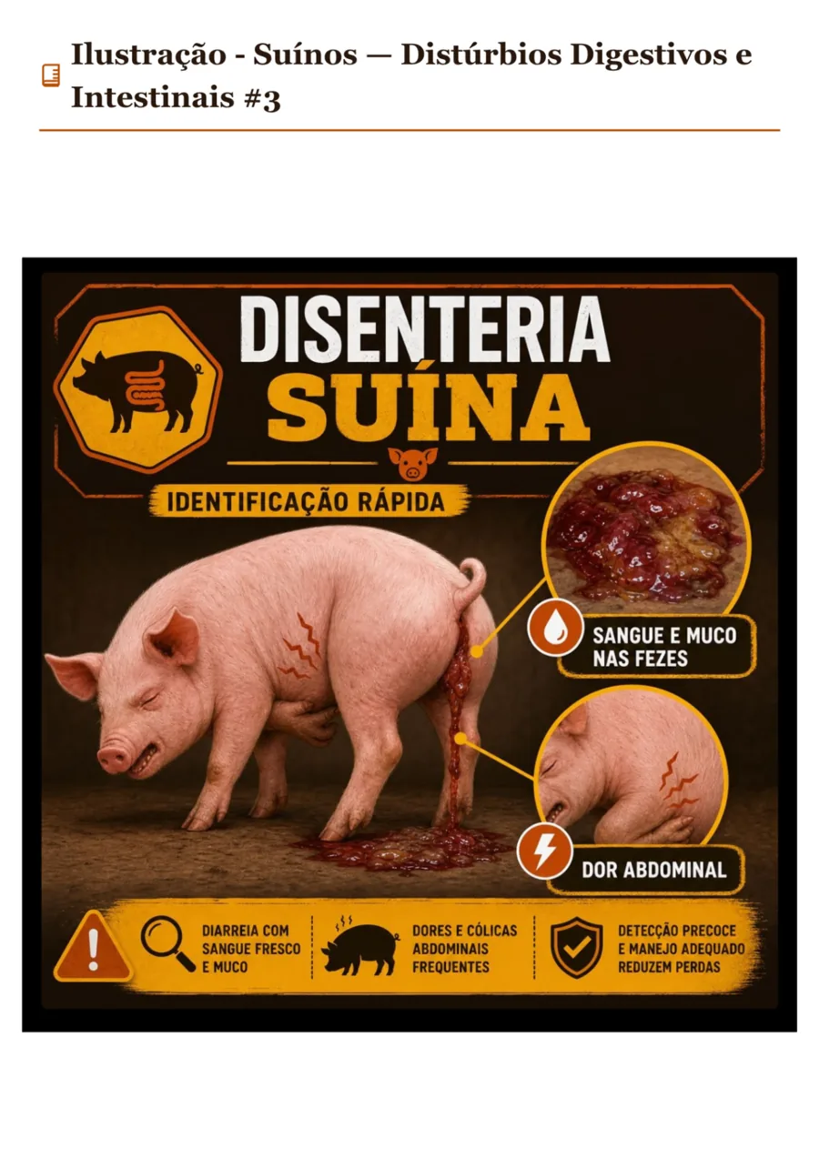 Disenteria Suína — Distúrbios Digestivos