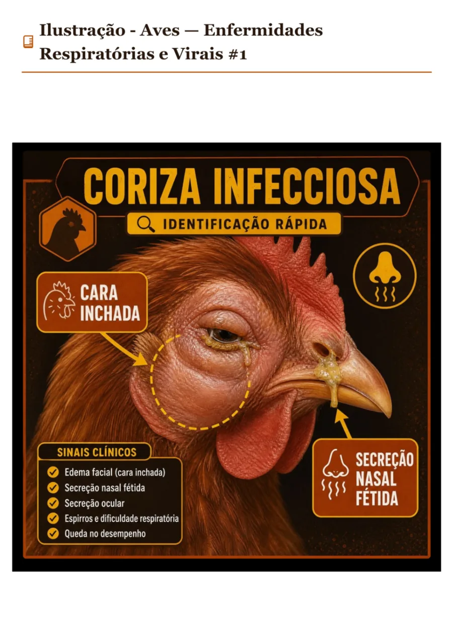 Coriza Infecciosa — Aves